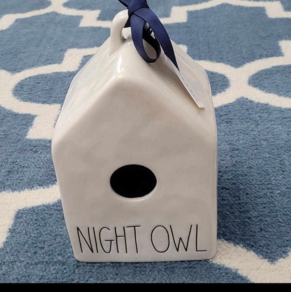 Rae Dunn Night Owl bird house